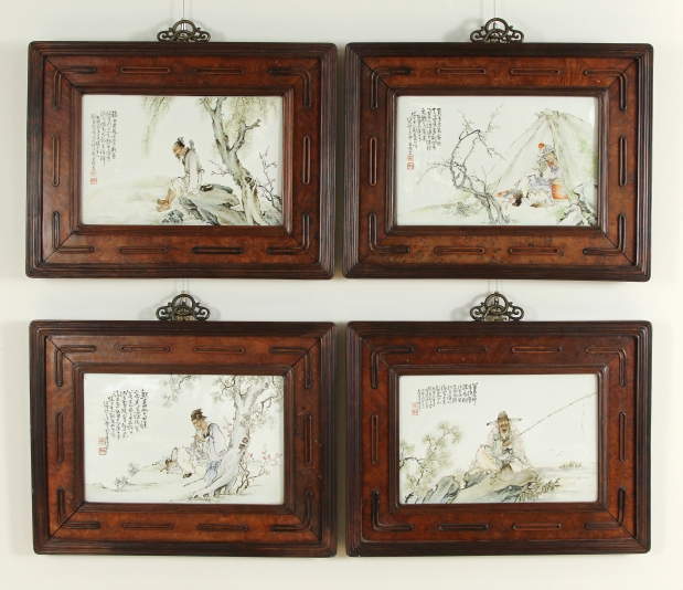 Set of four painted polychrome works sells for $851,000 to a bidder from China cheng-men