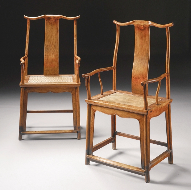 Pair Of Huanghuali Yokeback Arm Chairs Worth $250k Found In A Church huanghuali-chairs