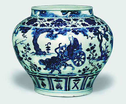 Blue-and-white porcelain from the Yuan Dynasty (1271-1368) yuan-dynasty-jar