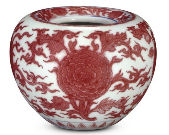 Kangxi Underglaze Copper-Red Decoration kangxi-waterpot
