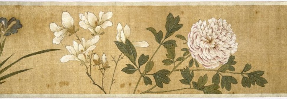 Treasured Chinese scroll may be missing from estate Chen Jiayan, Chinese, 1539-1623 or later. One Hundred Flowers, dated 1629. Color on silk, 10 x 10 3/8in. (25.4 x 26.4cm). Brooklyn Museum, Gift of the C. C. Wang Family Collection, 1997.185.18 (Brooklyn Museum)