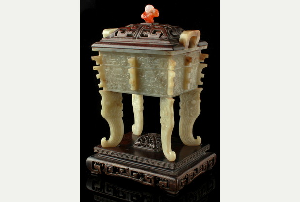 Chinese jade censer set to make £15,000 at auction jade-fang-ding