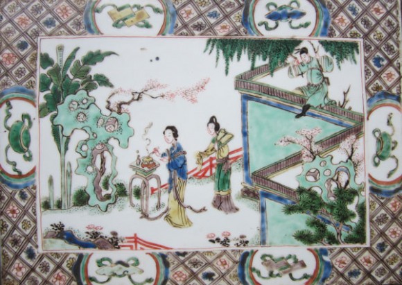 Kangxi Famille Verte Tile kangxi-tile
