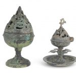 Chinese Antique Bronze Hill Censers