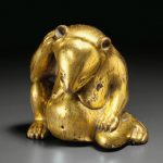 Chinese Metal Gilding History Chinese Gilt Bronze Bear (Han Dynasty)