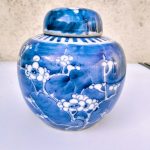 Antique Chinese Porcelain - Prunus Ginger Jar Guangxu / Kangxi Double Ring Mark. Antique Chinese Porcelain - Prunus Ginger Jar Guangxu / Kangxi Double Ring Mark.