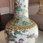 Antique Chinese Porcelain Fammille Rose Vase Da Qing Guangxu Mark Circa 1900 Antique Chinese Porcelain Fammille Rose Vase Da Qing Guangxu Mark Circa 1900