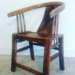 Antique 19th Century Chinese Horseshoe Backed Armchair (Qing Dynasty) Antique 19th Century Chinese Horseshoe Backed Armchair (Qing Dynasty)