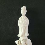 ANTIQUE BUDDHIST CHINESE KWAN GODDESS Blanc de Chine Porcelain Statue, NICE ANTIQUE BUDDHIST CHINESE KWAN GODDESS Blanc de Chine Porcelain Statue, NICE