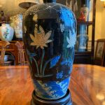 A Large Chinese Qing Dynasty Fahua Glazed Meiping Vase, 18th C. A Large Chinese Qing Dynasty Fahua Glazed Meiping Vase, 18th C.