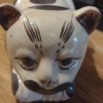 Antique Chinese Cizhou Ware Porcelain Cat Pillow Head Rest Figurine, 13 3/4" Antique Chinese Cizhou Ware Porcelain Cat Pillow Head Rest Figurine, 13 3/4"