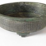 CHINESE ANTIQUE BRONZE CENSER with CHARACTER MARKS TO BASE CHINESE ANTIQUE BRONZE CENSER with CHARACTER MARKS TO BASE