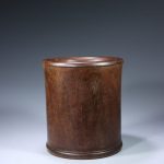 Antique Gentle Huanghuali Wood Carved Brush Pot Exquisitely Antique Gentle Huanghuali Wood Carved Brush Pot Exquisitely