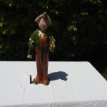 Fine old sancai glazed court lady figure