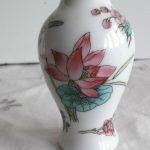 Vintage Mini Chinese Porcelain Famille Rose Vase Vintage Mini Chinese Porcelain Famille Rose Vase