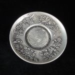 On Sales! Old Chinese Flowers Silver Coin Dish Plate "GuangXu" Mark On Sales! Old Chinese Flowers Silver Coin Dish Plate "GuangXu" Mark