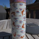 A Small Chinese Famille Rose Brush Holder, Daoguang Mark 19th A Small Chinese Famille Rose Brush Holder, Daoguang Mark 19th
