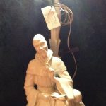 Antique Blanc De Chine Chinese Man figurine Lamp
