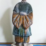 Antique Chinese Ming or Tang Sancai Green Amber Straw Glazed Priestess Roof Tile Antique Chinese Ming or Tang Sancai Green Amber Straw Glazed Priestess Roof Tile