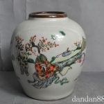 Old China Wucai Porcelain Deer Belle Boy Lucky Statue Pot Jar Tank Crock Old China Wucai Porcelain Deer Belle Boy Lucky Statue Pot Jar Tank Crock