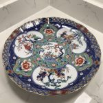 Vintage Chinese Charger Plate Cherry Blossom Spring Scenes