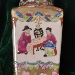 Small Antique Chinese Famille Rose Vase Signed 18cm