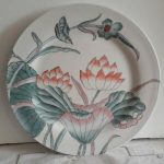 Vintage Qing Dynasty Macau Chinese Porcelain Plate c.1970s Vintage Qing Dynasty Macau Chinese Porcelain Plate c.1970s