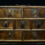 9.4" Antique Old Chinese Dynasty Huanghuali Wood Carved 7 drawer storage box 9.4" Antique Old Chinese Dynasty Huanghuali Wood Carved 7 drawer storage box