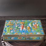 Antique Chinese Export Canton Enamel Brass Box wood L5 3/4” W3 1/2” T1 1/2” Antique Chinese Export Canton Enamel Brass Box wood L5 3/4” W3 1/2” T1 1/2”