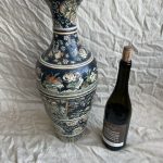20th Century Antique Chinese Porcelain Famille Rose Biscuit Vase With Cranes 20th Century Antique Chinese Porcelain Famille Rose Biscuit Vase With Cranes
