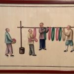 Beautiful Chinese export watercolor painting rice paper qing 19 th c Beautiful Chinese export watercolor painting rice paper qing 19 th c