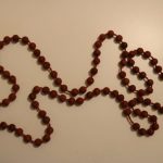 Vintage - Chinese Cinnabar Red Necklace - Circle shapes - Total Length 64 inches Vintage - Chinese Cinnabar Red Necklace - Circle shapes - Total Length 64 inches
