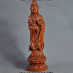 Old Chinese Boxwood Hand-Carved Ruyi Guanyin Bodhisattva Kwan-yin Goddess Statue Old Chinese Boxwood Hand-Carved Ruyi Guanyin Bodhisattva Kwan-yin Goddess Statue