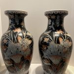 Qianlong Chinese Famille Rose Porcelain Vases 18in Tall Koi Fish Flowers Birds Qianlong Chinese Famille Rose Porcelain Vases 18in Tall Koi Fish Flowers Birds
