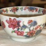 ANTIQUE CHINESE EXPORT PORCELAIN FAMILLE ROSE WINE CUP-TEA BOWL-SOME GILDING ANTIQUE CHINESE EXPORT PORCELAIN FAMILLE ROSE WINE CUP-TEA BOWL-SOME GILDING