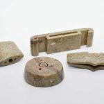 Rare Qing Dy Old Jade Carved Dragon A set of "Jian Shi" Sword Ornament 4 Piece