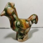 China porcelain pot bird shaped ceramic glazed Sancai Tang scepter
