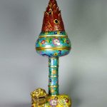 OLD RARE CHINESE COPPER CLOISONNE INCENSE BURNER QIANLONG MARKED (K1502) OLD RARE CHINESE COPPER CLOISONNE INCENSE BURNER QIANLONG MARKED (K1502)