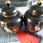 ginger jars with lids Kobalt x 2 ginger jars with lids Kobalt x 2