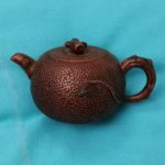 Vintage Chinese YiXing ZiSha Terracotta Clay mini Teapot good condition Signed Vintage Chinese YiXing ZiSha Terracotta Clay mini Teapot good condition Signed