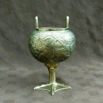 Vintage Chinese Brass / Bronze Rooster Foot Pedestal Censer Signed L👀K!!!! Vintage Chinese Brass / Bronze Rooster Foot Pedestal Censer Signed L👀K!!!!
