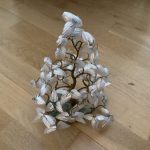 Lovely Vintage Mother of Pearl Tree  Ornament