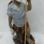 Vintage Chinese Mudman Fisherman with Fish and Fishing Rod Figurine Vintage Chinese Mudman Fisherman with Fish and Fishing Rod Figurine