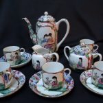 SOUTH EAST ASIA GUANGXU PERIOD 1875/1908 COFFEE SERVICE SIGN DECOR J. WOMEN SOUTH EAST ASIA GUANGXU PERIOD 1875/1908 COFFEE SERVICE SIGN DECOR J. WOMEN