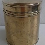 Antique Chinese Brass Hand Engraved Container Box Teapot Caddy. Serpent. Antique Chinese Brass Hand Engraved Container Box Teapot Caddy. Serpent.