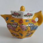 Antique Chinese Imperial Miniature Yellow Teapot Wine Vessel Antique Chinese Imperial Miniature Yellow Teapot Wine Vessel