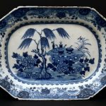 18th Century Qianlong Chinese Blue and white Meat Plate Export ART ASIA 18th Century Qianlong Chinese Blue and white Meat Plate Export ART ASIA
