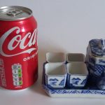Pretty Antique Blue & White Miniature Hand Painted Porcelain Chinese Tea Set Pretty Antique Blue & White Miniature Hand Painted Porcelain Chinese Tea Set