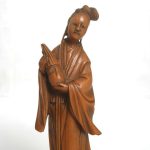 BEAUTIFUL ANTIQUE QING FINE CARVED CHINESE BOXWOOD CARVING FIGURE LADY MUSICIAN BEAUTIFUL ANTIQUE QING FINE CARVED CHINESE BOXWOOD CARVING FIGURE LADY MUSICIAN