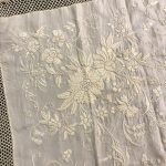 antique chinese cantonese Small embroidered silk shawl antique chinese cantonese Small embroidered silk shawl